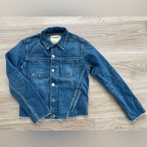 NWOT L'AGENCE Janelle Cropped Denim Jacket, size S